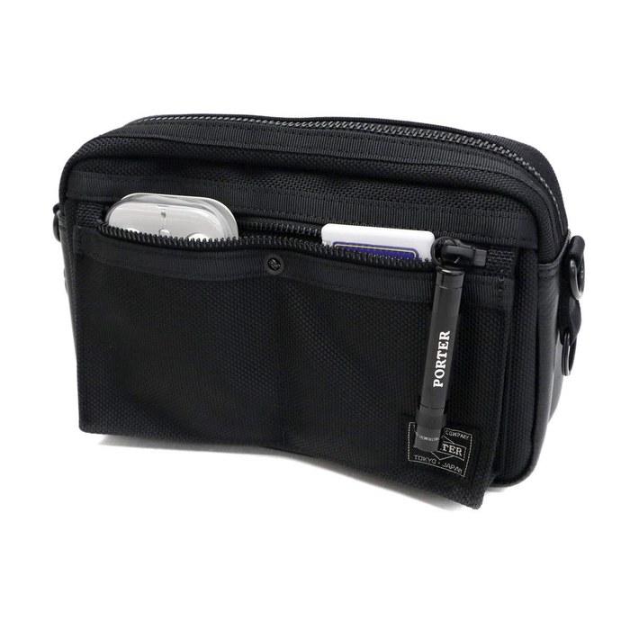 [Porter] HEAT Shoulder Bag 703-06975 Black (10) 23cm x 14cm x 5cm
