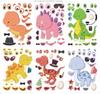 Puzzle Whimsical Dinosaur Kit With Adhesive Stickers For Kids Fun Interactive