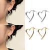 Stylish Heart Shaped Earrings Alloy Material Ear Studs Heart Ear Pendant Trendy Dangle Earring for Fashion Forward Women
