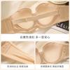 Half a cup large size strapless non-slip underwear women's big breasts show small thin anti-sagging invisible bra cover