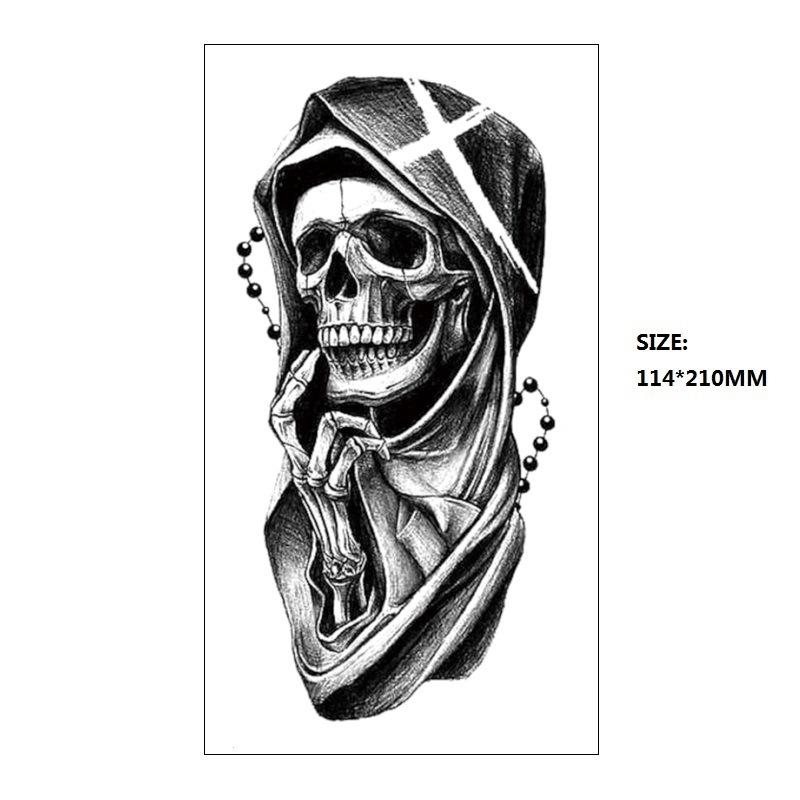 Black Astronaut Beautiful Woman Classical Figure Small Full Arm Xqb Water Transfer, Simulation Disposable Tattoo Sticker