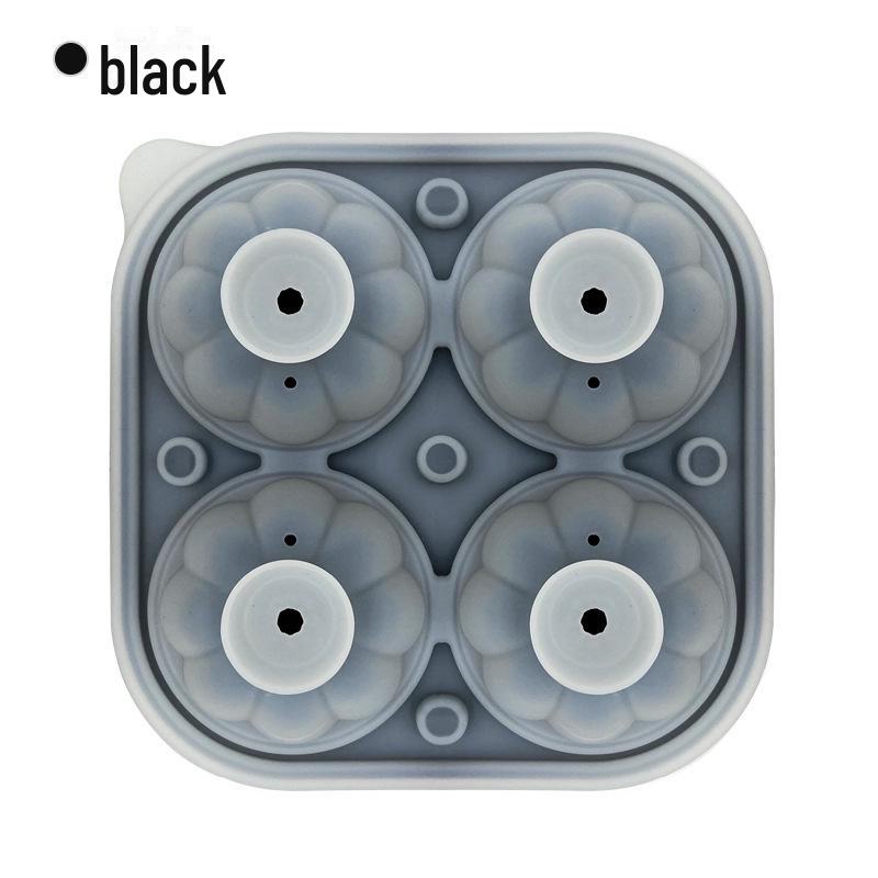 

Силиконовая форма для льда «Тыква на Хэллоуин» с воронкой 4 Pumpkin Ice Balls чёрный