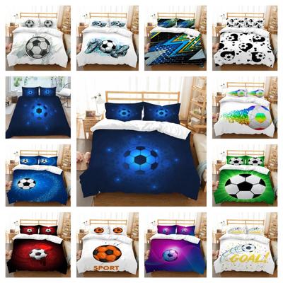 Duvet Cover Set Home Textiles Unique Design Bedding Suit Football Printed Vintage 2/3 Pcs Quilt Covers