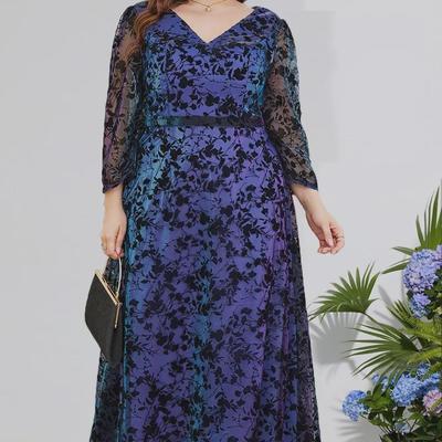 Elegantné jesenné večerné a plesové šaty nadmernej veľkosti na párty a pre družičky