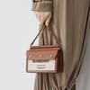 Burberry Tait Series Printed Adjustable Shoulder Strap Leather Messenger Bag Crossbody Mini Unisex bags Natural Malt-Brown 80146111