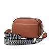 Color Solid Chic Pu Shoulder Bag For Women Featuring Adjustable Wide Strap And Zipper Closure