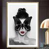 Abstract Canvas Painting Decorative Picture Nordic Butterfly Woman Posters On the Wall In the Office Wall Art Hoom Decor Cuadros
