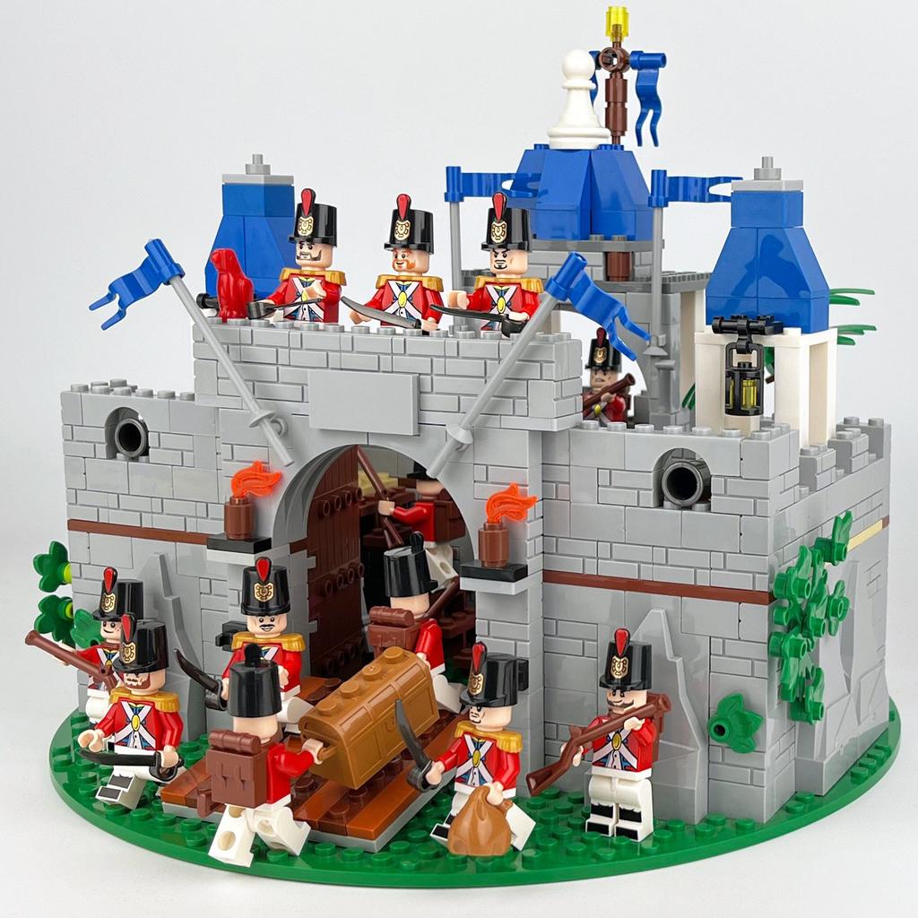 Package P14 Resort Island Medieval Castle Building Granular Building Block Toy Roman