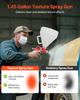 Air Texture Spray Gun, 4.5L Air Hopper Spray Gun, Professional Drywall Texture Painting Sprayer with 3 Nozzles (3.5mm, 6mm, 8mm) for Popcorn,