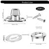 20Pieces Set of Twist Lock Fasteners for Practical Mounting on Various Surfaces Including Screws and Studs Daily Use