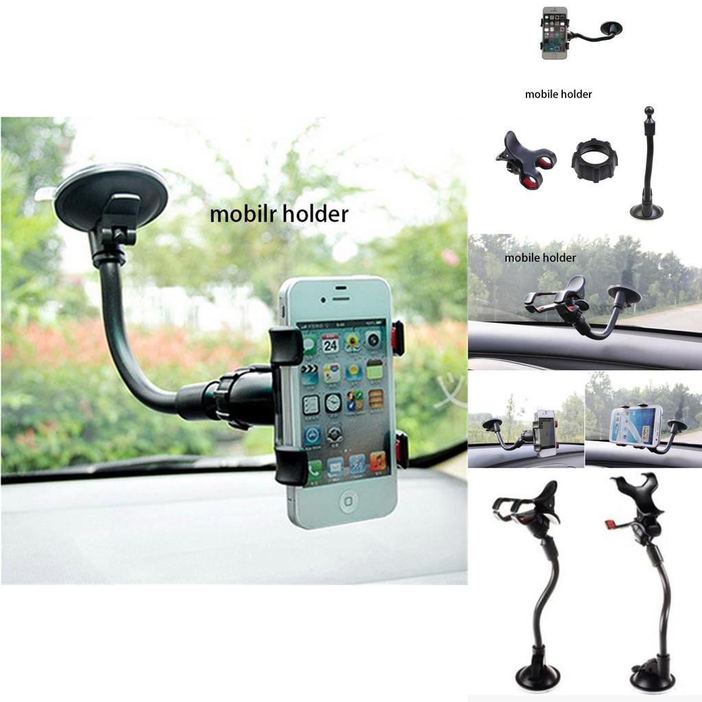 Kreative Auto-Lüftungsschlitz-Handyhalterung mit flexiblem Schwanenhals-Saugfuß