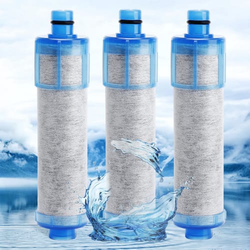 Genuine Compatible Replacement JF-21 Faucet Water Purification Cartridges (JF-21-T) - Set of 3 | High Chlorine Protection, Lasts Up To 4 Months