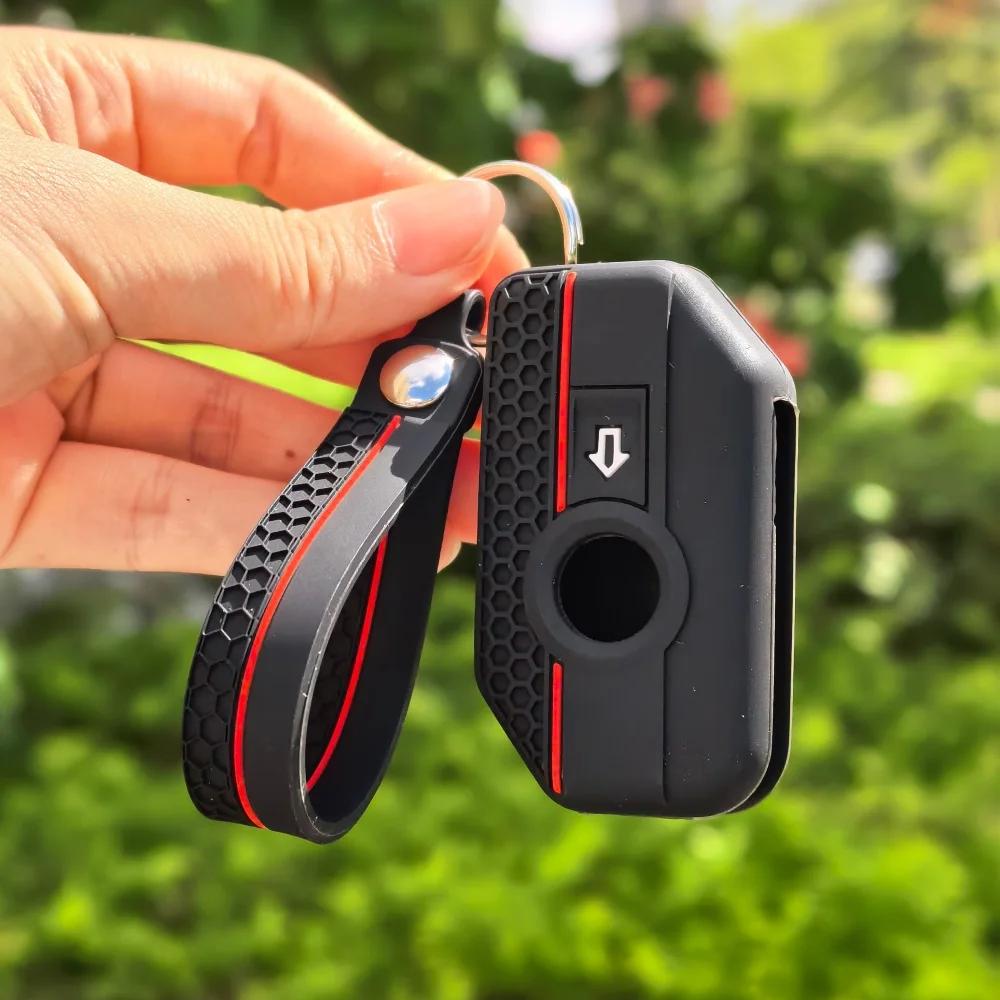 For Bmw C400X F900Xr F850Gs C400Gt R1250Gs 750Gs F900R 1200Gs Gs1250 F750 R1200Gs 900 R 850 1200 Silicone Key Cover Keychain