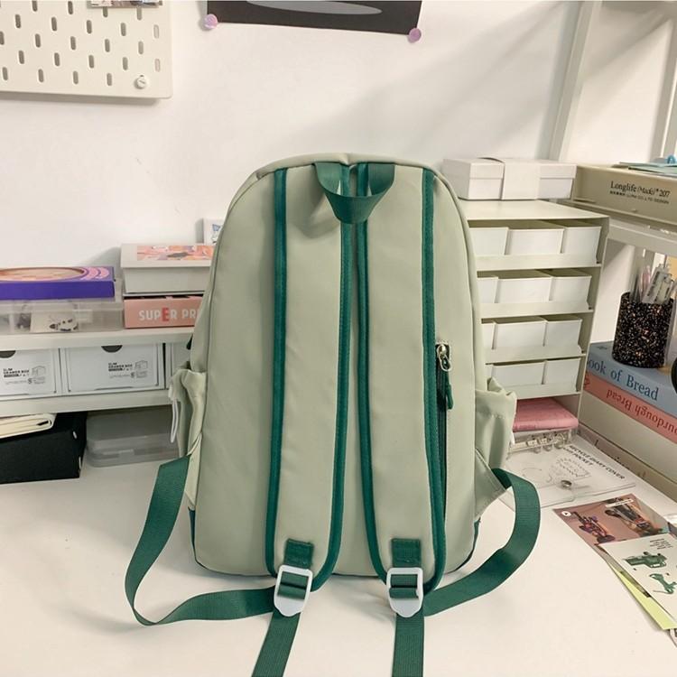 School Bag Ins Small Fresh Casual College Student School Bag Simple Versatile Backpack Lightweight Backpack Sweet Spring Outing Bag