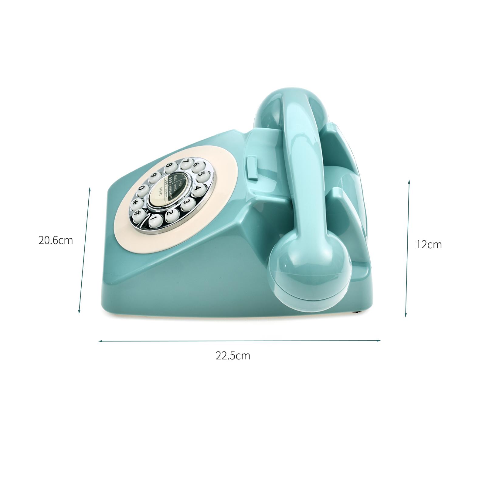 

Desktop Corded Phone 80s Vintage Telephone Desk Landline Phone Support Volume Control for Business Hotel Cafe Bar Old Fashione