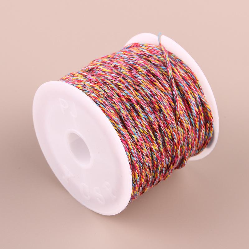 Hand-Twisted Cotton Thread: Tibetan Star Moon Bodhi Bracelet Weaving String.