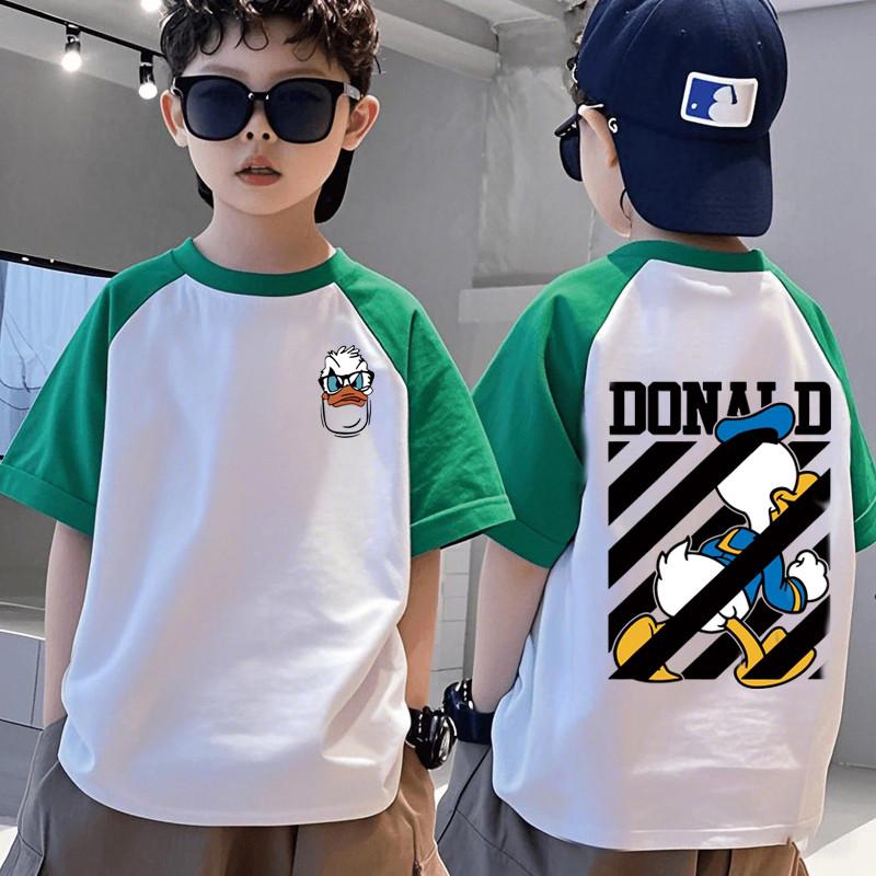 T-shirt short sleeved shirt with unique print, suitable for boys and boys summer tops