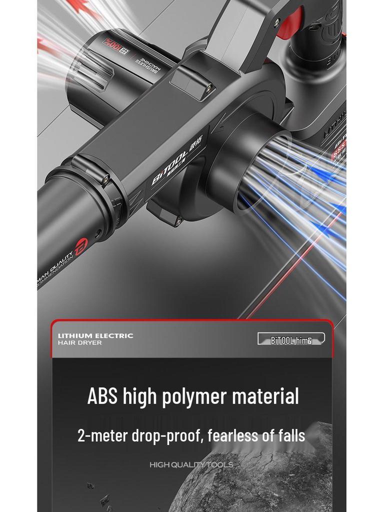 Cordless Electric Hair Dryer & Blower Vacuum with Lithium Battery