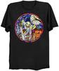 MediEvil Sir Daniel Fortesque Stained Glass Window Horror T Shirt Black