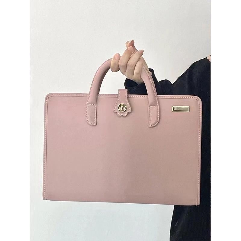 Protective Pink Laptop Handbag - Gender-Neutral Computer Case