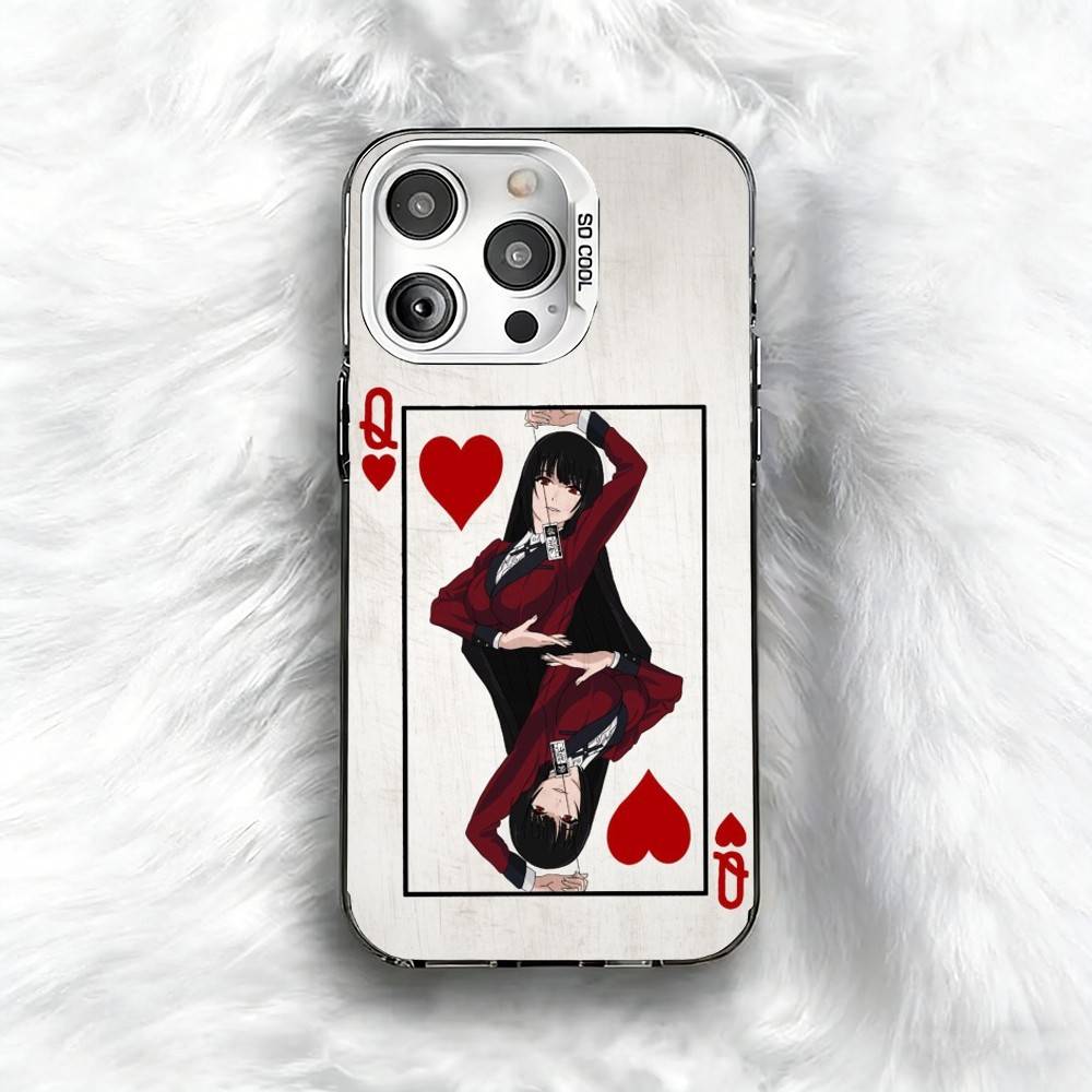 K-Kakegurui Y-Yumeko Phone Case For iPhone 16 17 15 14 12 13 Pro Max Black Color Shockproof Cover