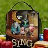 Sing Movie Characters Lunch Bag Aesthetic Lunch Box For Men Office Convenient Cooler Bag Waterproof Print Thermal Lunch Bags