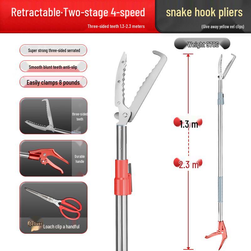 Pucheng Retractable Snake Catcher Tongs