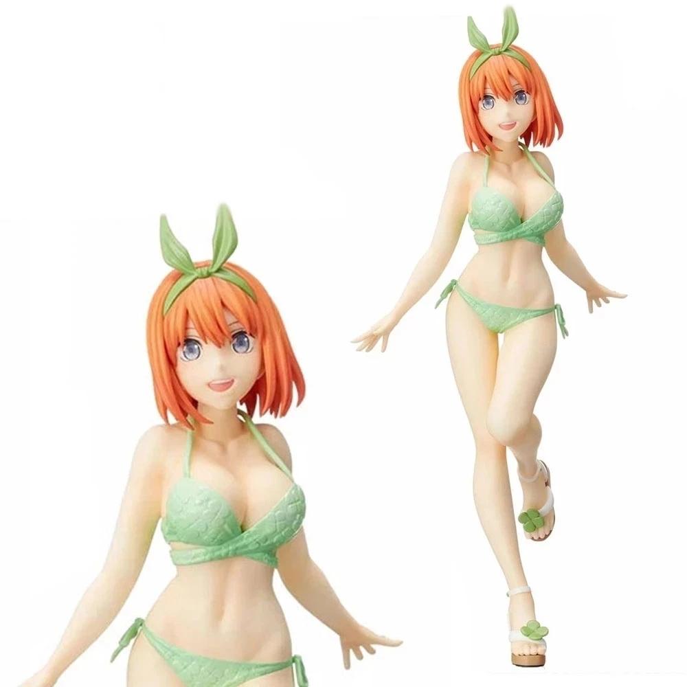 20CM Anime The Quintessential Quintuplets Figur Sexy Badeanzug Stehend Nakano Nakano Miku Modell Statische Spielzeugsammlung Puppe