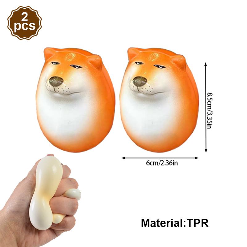 

Creative Shiba Inu Realistic Egg Shape TPR Egg&Dog Union Desk Decor Desktop Ornaments For Home Office Fun Christmas Easter Gifts