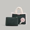 Autumn Winter 2024 New Large Capacity Tote Bag Niche Retro Lamb Wool Single Shoulder Crossbody Bag Furry Handbag for Women