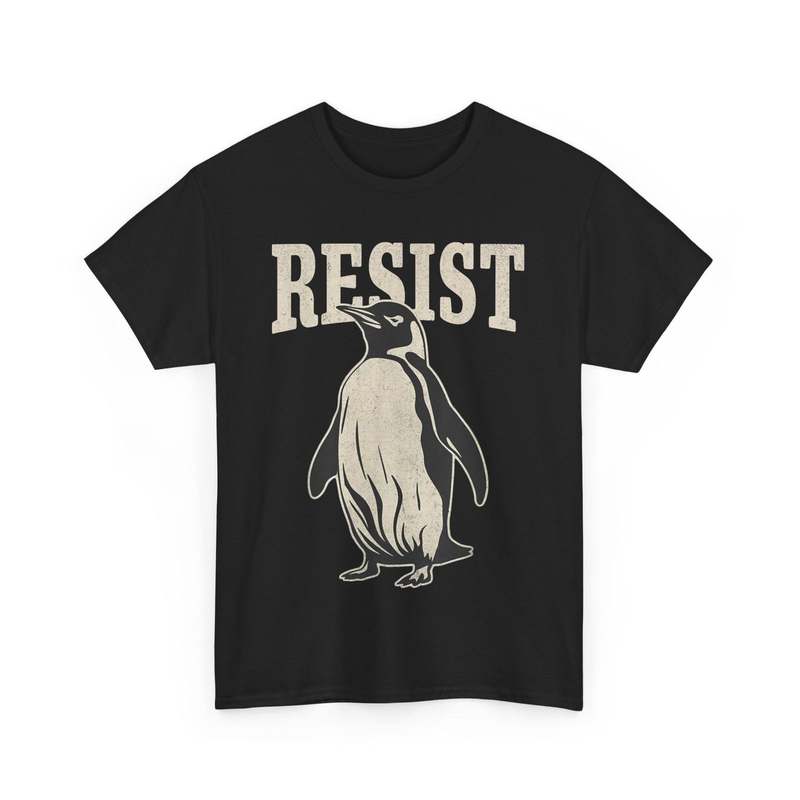 Penguin Resist Shirt, Penguin Funny Men T-shirt S
