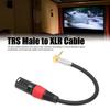 EBTOOLS XLR Male to 3.5mm Stereo Microphone Cable 90 Degree L-Shaped 3 Inches Support for Computer MP3 DVD CD Player TV 0.5m
