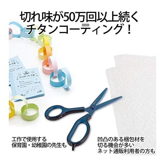 Plus Schere Fit Cut Curve Just Titanium SC-175A T Blau 34-526