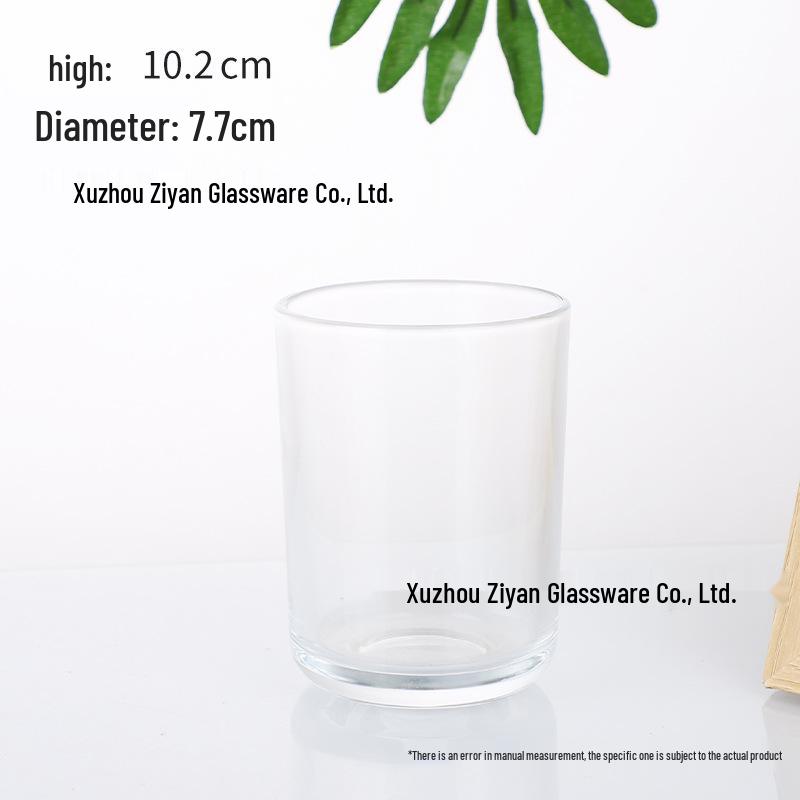 U-shaped Aromatherapy Wax Candle Holder - Transparent Glass Ornament