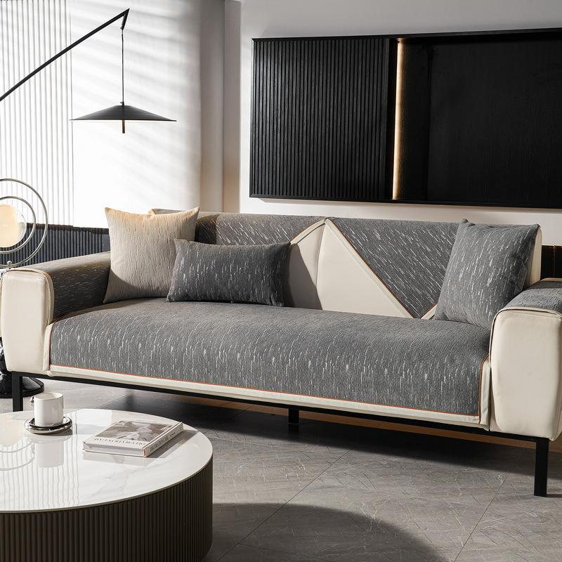 Chenier Sofa Cushion Is Universal In All Seasons, Simple And Modern  New Seat Cushion Non-Slip Seat Cushion Cover Cloth Towel