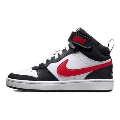 Court Borough Mid 2 GS White Black University Red Kids Sneakers DO5889-161