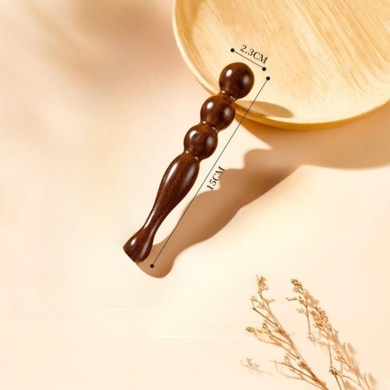 Sandalwood Massage Acupressure Stick Hands Feet Face Multifunctional Wooden Meridian Massage Stick Beauty Health Therapy Rehabilitation Tools