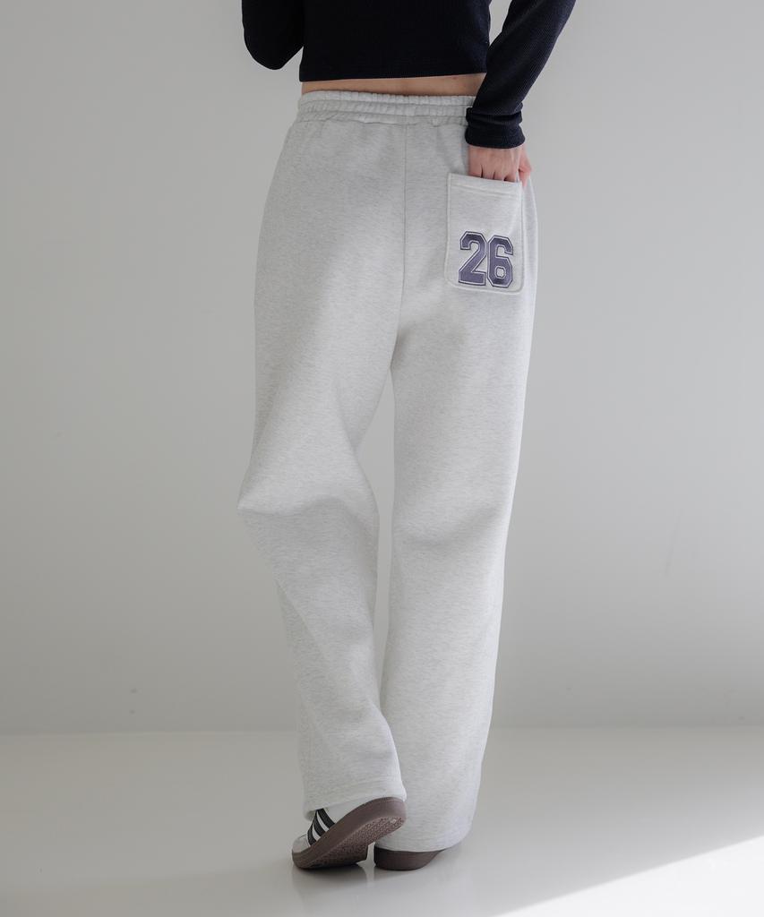 KITTY POTTERY Essentials Semi-Wide Sweatpants White Grey