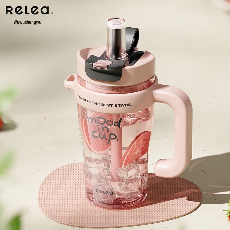 RELEA Tritan Straw Water Bottle