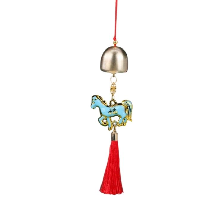 Chinese New Years Horse Ornament Car Hanging Ornament Zodiacs Horse Pendant Charm with Tassels Car Interior Decors