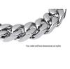 Brățară lanț cubanez din oțel titan lustruit de 10 mm Yuji pentru bărbați - Stil hip-hop european și american