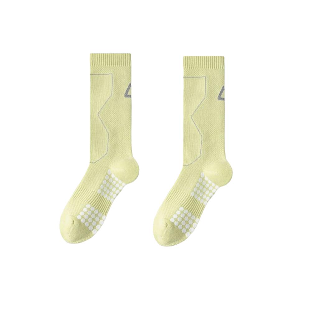New Night Reflective Compression Socks Breathable Anti-Slip Cycling Socks Anti-odor High-Elasticity Long Tube Socks жёлтый