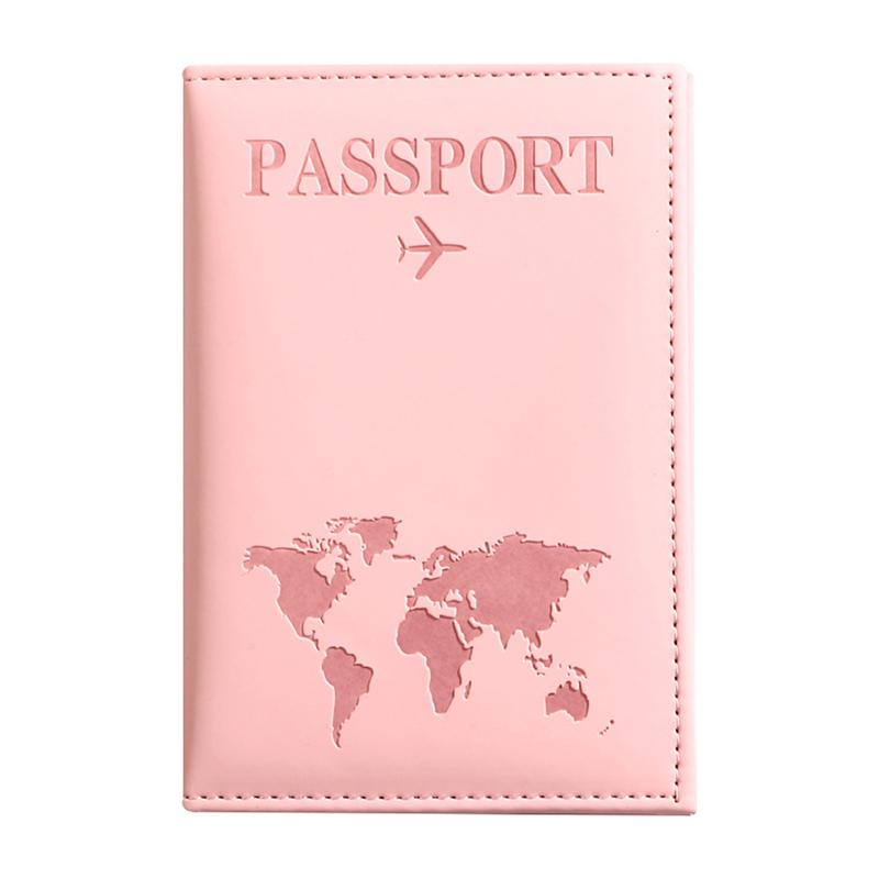 1pc Passport Holder Slim & Portable Map Essential Cruise Passport Cover for Travel PU