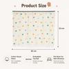Car Side Window Sunshade Curtain with Embedded Rail, Cute Cotton Gauze Privacy Shade, Heat Insulation UV Protection Auto Window