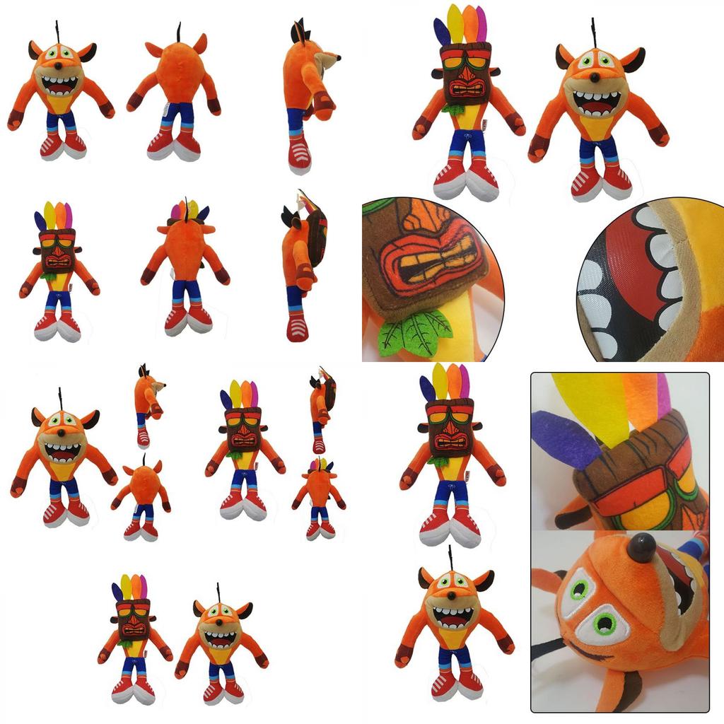 Adorable Crash Bandicoot Plush Toy Featuring Soft Plush Material Perfect For Collectors