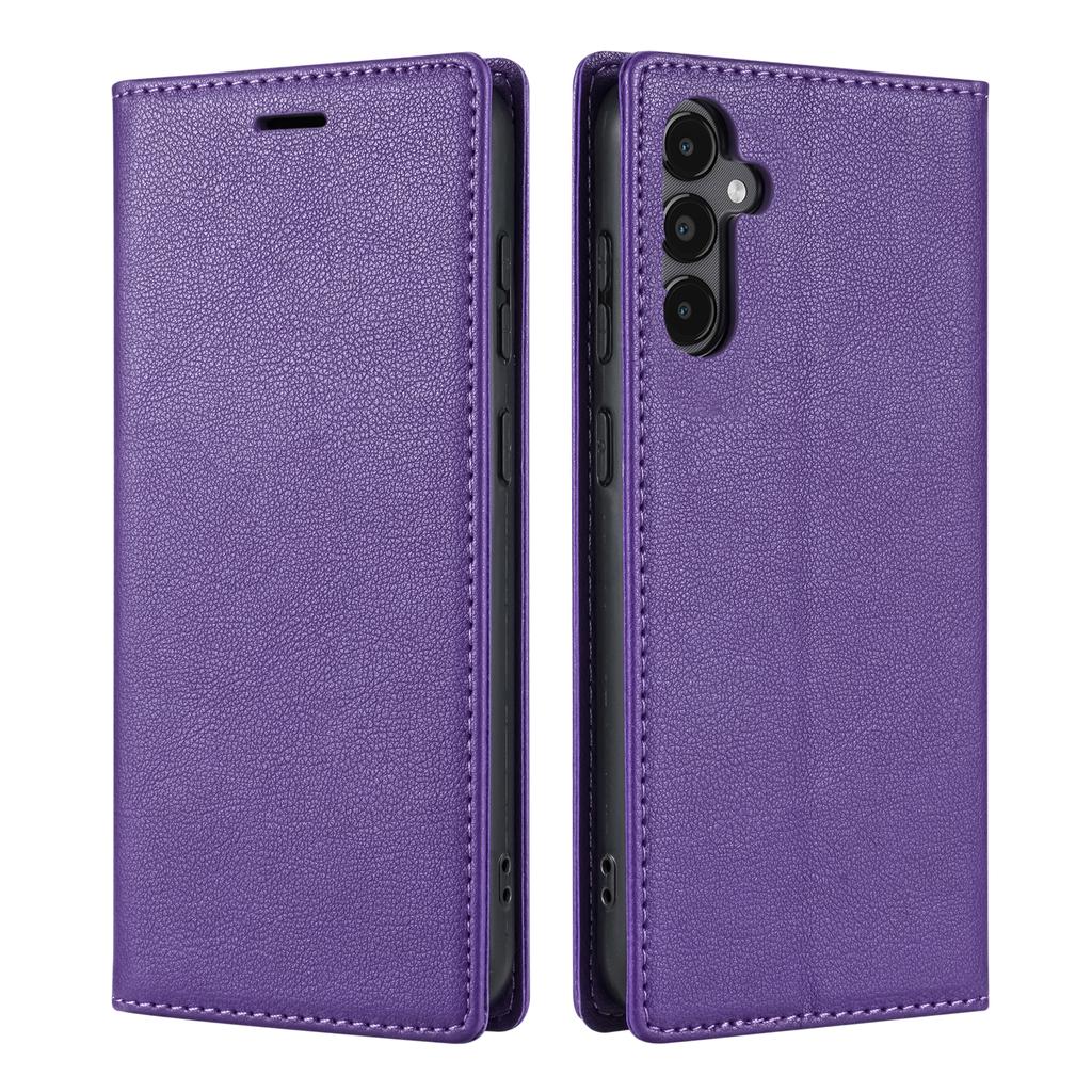 For Samsung Galaxy S24 FE Wallet Case Magnetic Closure PU Leather Phone Cover