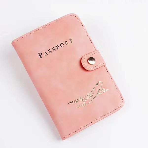 Cross-Border RFID Leather Passport Holder: Multifunctional, Portable, Anti-Theft, Anti-Scratch Card Slot Case.