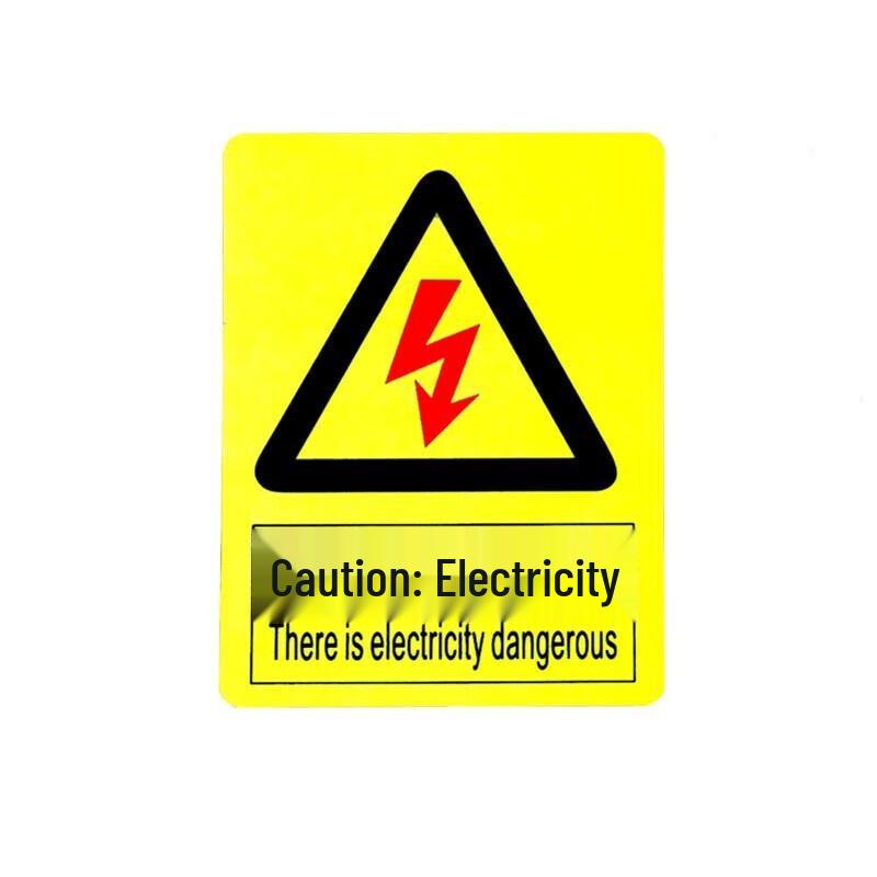 Electric Hazard Warning Safety Sticker