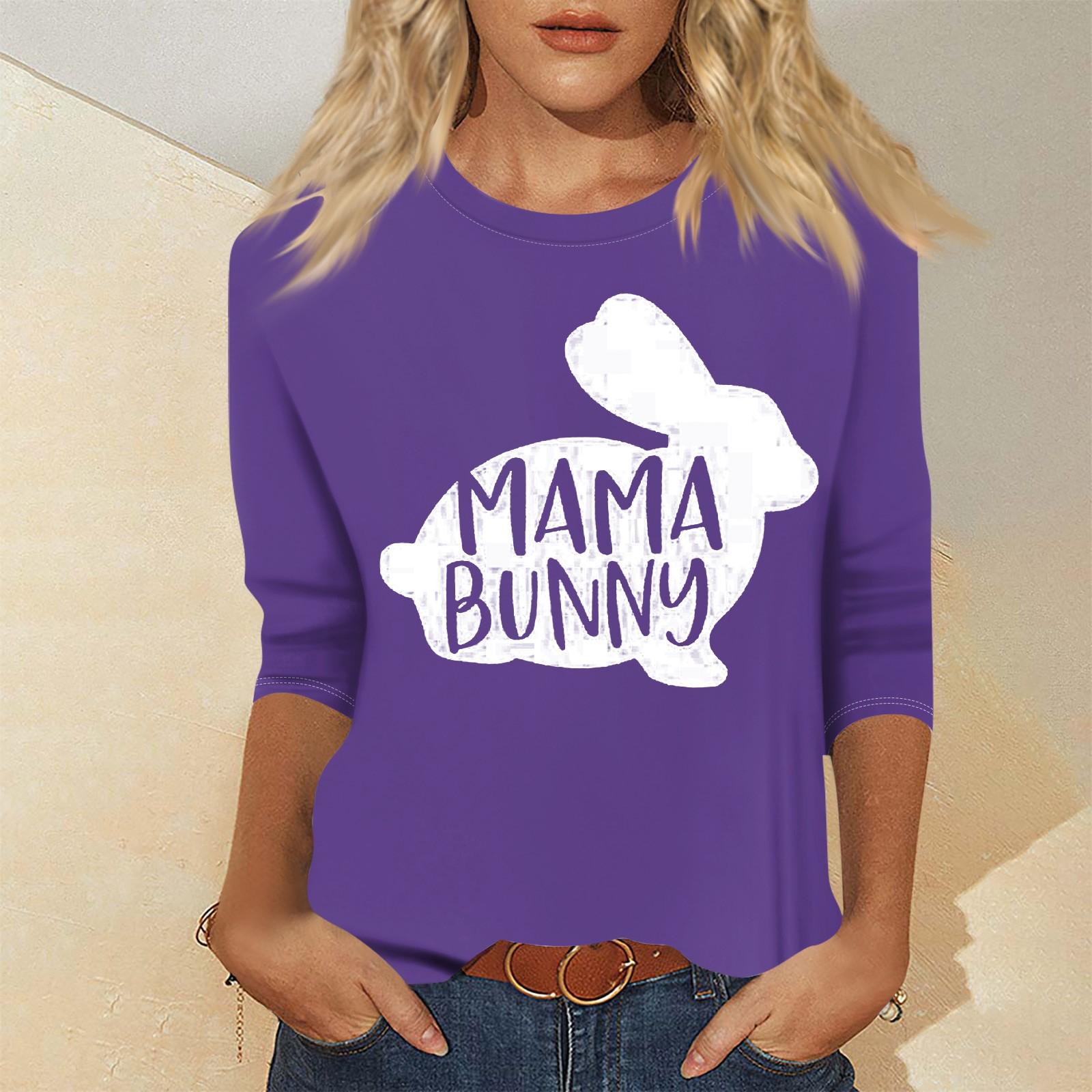 

Женская мода повседневный свитер с семью рукавами и принтом ко Дню святого Валентина XL фиолетовый