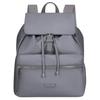 Zalia 3.0 13L Hardware Decorative Drawstring Closure Polyester Backpack Unisex Backpack Gray Silver KM4-08013
